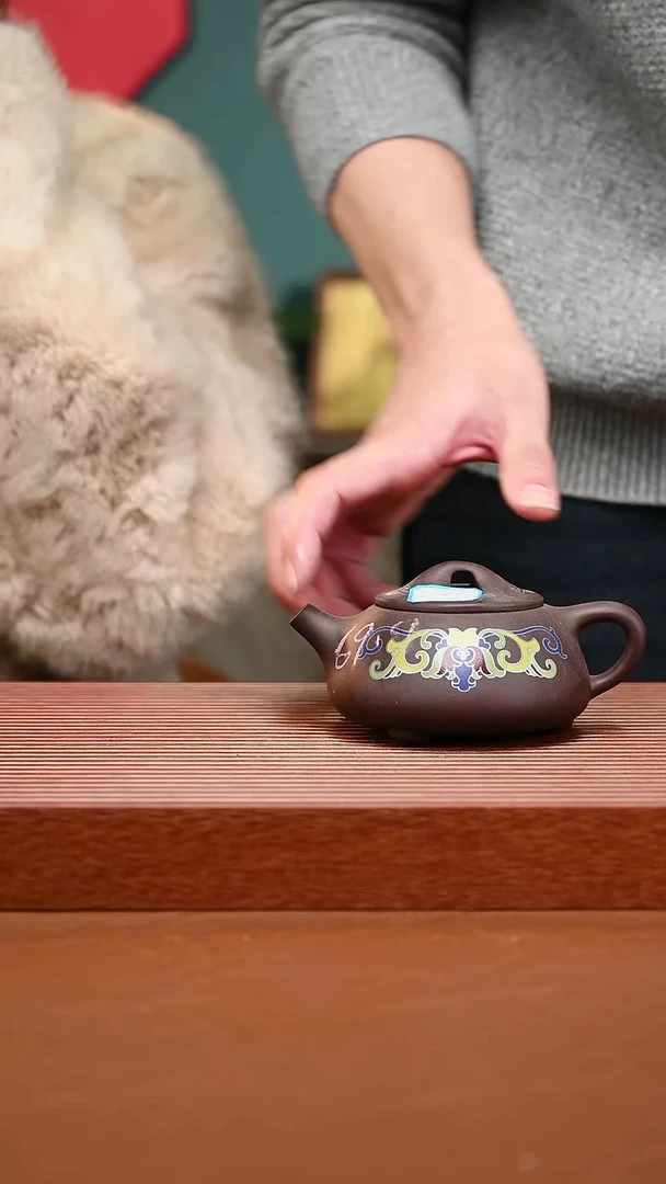 茶壶紫砂紫砂壶石瓢009