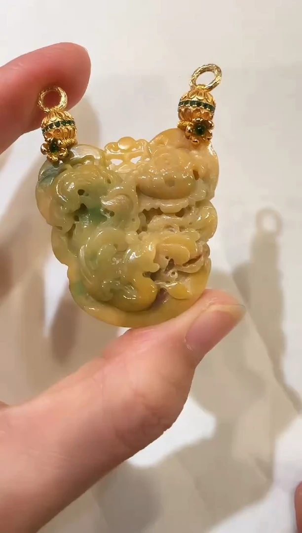 颈饰未镶嵌翡翠国风