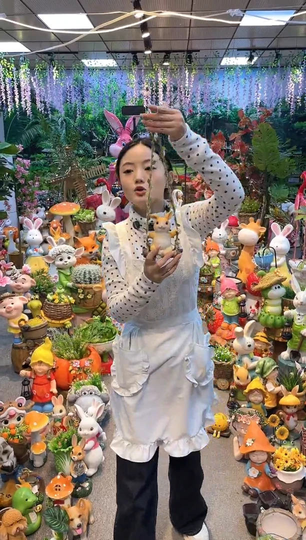 户外花衣庭院摆件