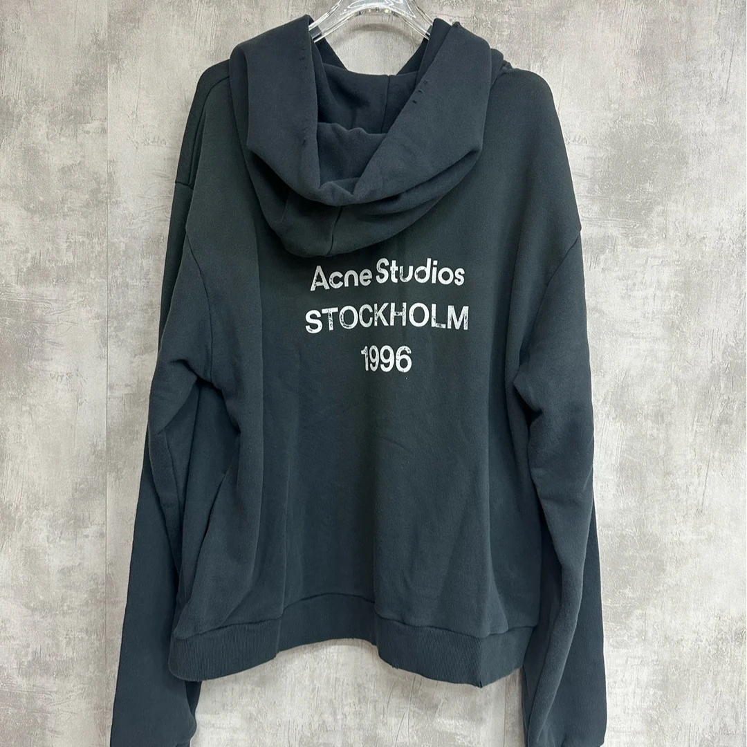 全新未使用 AcneStudios 1996黑色连帽卫衣