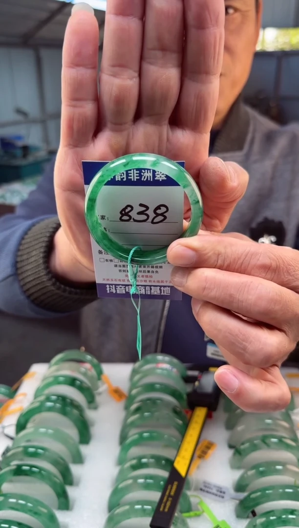 未镶嵌手镯石英质玉（非洲翠）51+