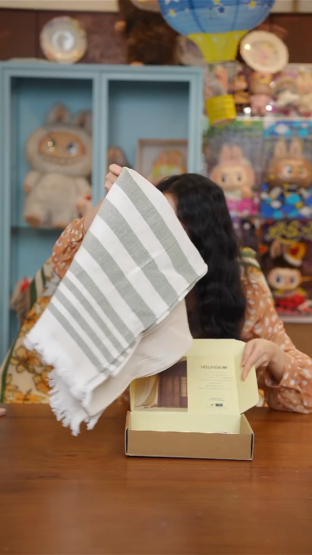 陶85-后野棉麻浴巾-春涧