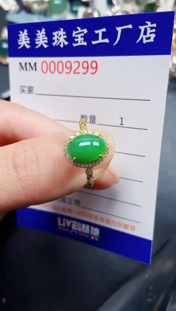 翡翠银S925镶嵌颈饰9299