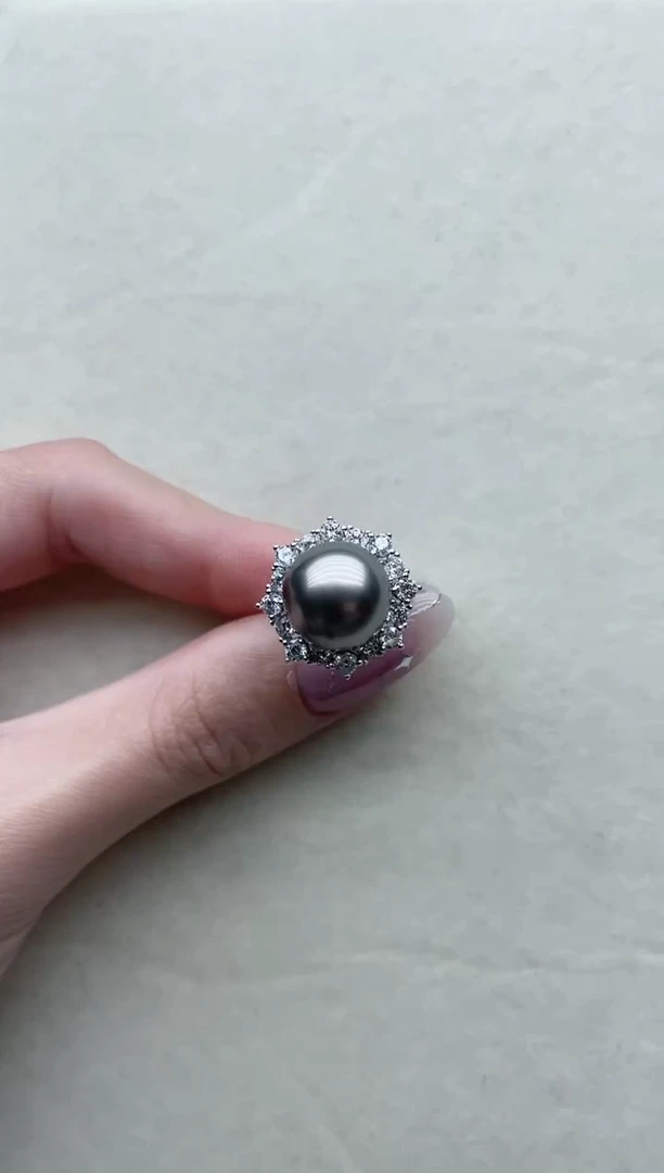 【闪购商品】海水珍珠戒指银S925镶嵌Y41