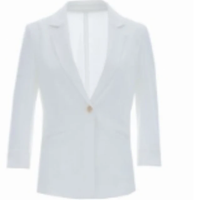 【芊芊专属】曼德诗新款春夏白色西时尚装外套休闲