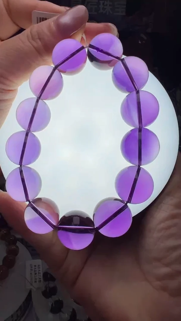 【闪购商品】水晶手串未镶嵌紫水晶手串17m+ JP37372