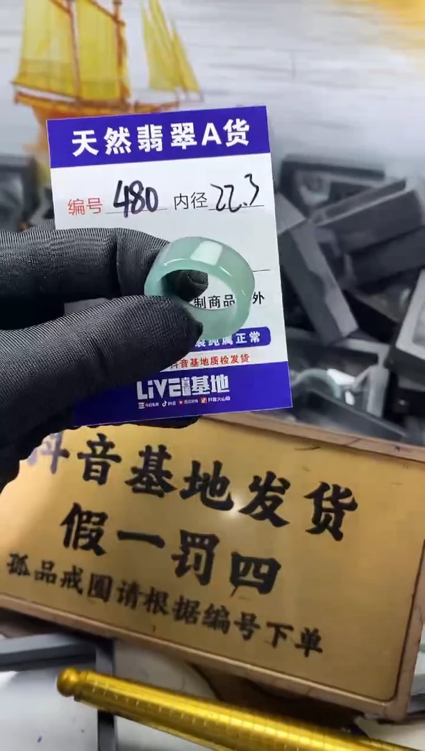 未镶嵌戒圈翡翠480