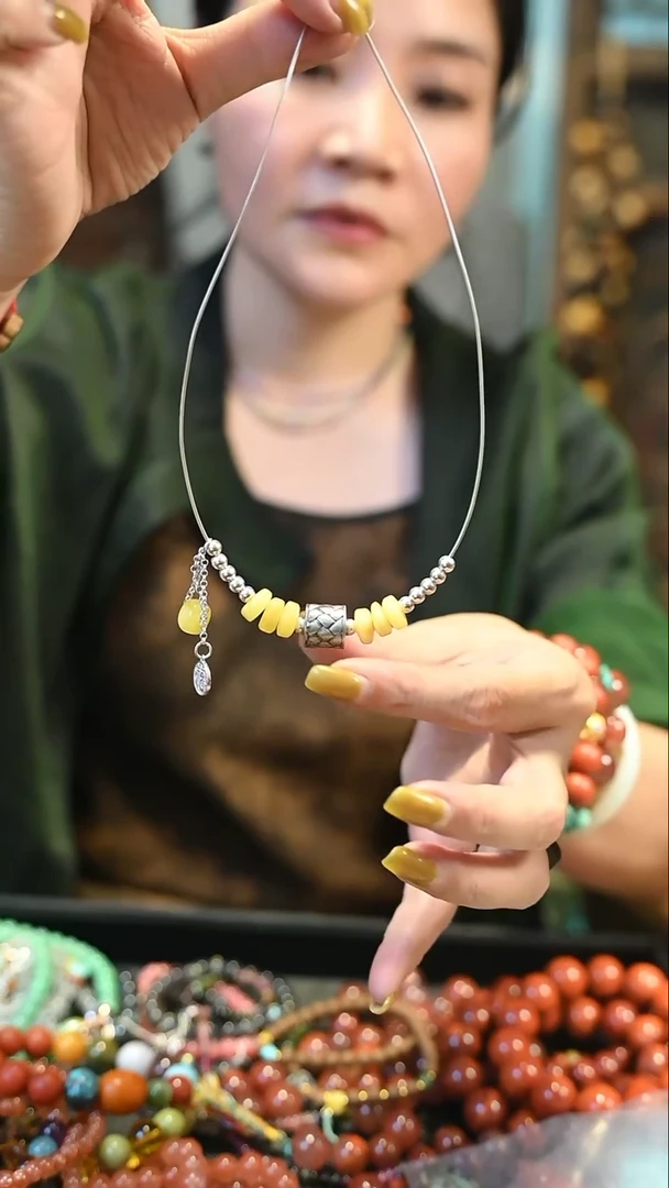 吊坠925银珐琅 定向 海棠朵朵