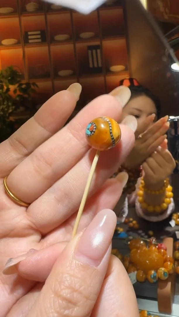 蜜蜡颈饰未镶嵌1562天然蜜蜡珠宝奇石全都保真