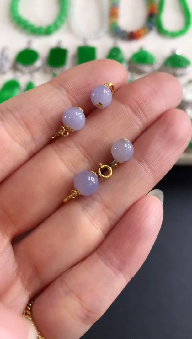 吊坠(不含链)18K金镶嵌翡翠1|380多样性发其一