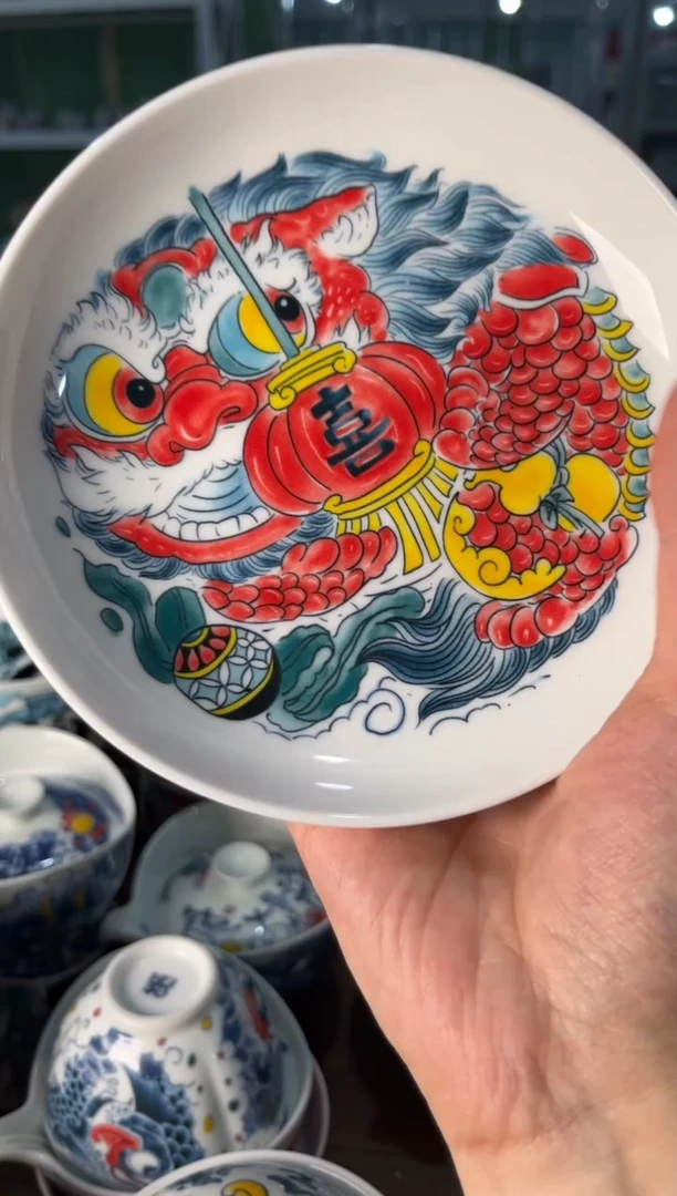 瓷片陶昨明喜字壶承（福利价格）