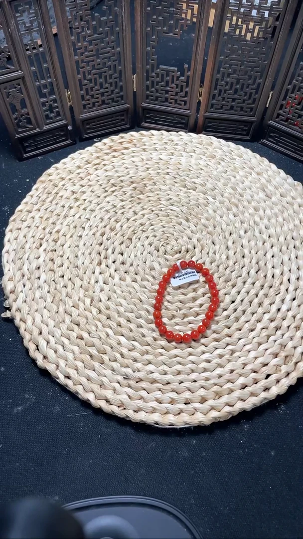 未镶嵌手串南红玛瑙火焰纹手串7mm