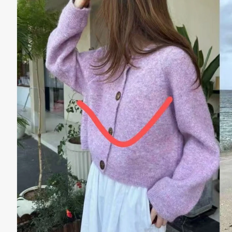 DEZI开衫款秋季毛针织衫短款韩版舒适显瘦女款LS3836088