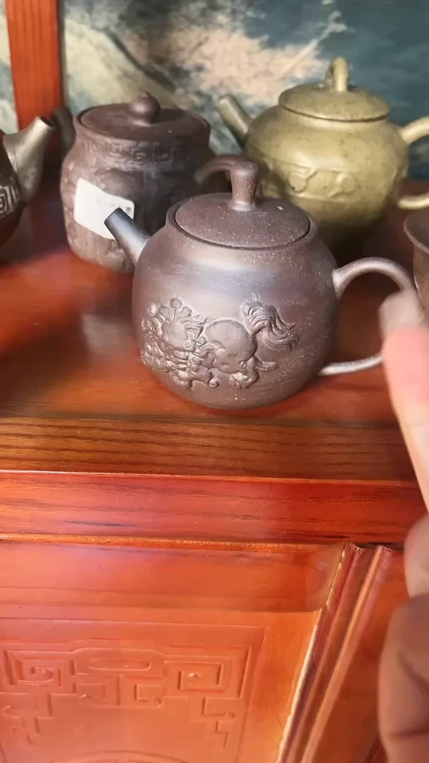 【闪购商品】E06 紫泥麒麟壶全手老岩泥