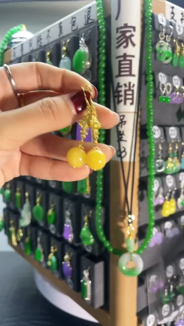 【闪购商品】翡翠耳饰银S925镶嵌994...