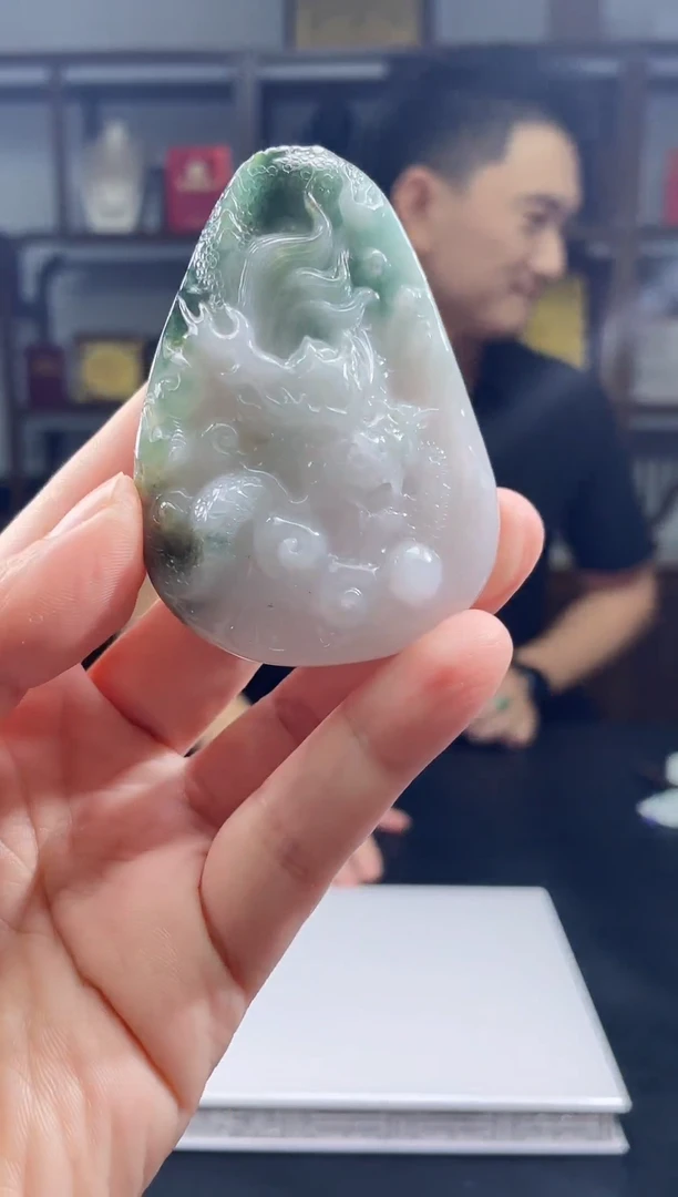 吊坠(不含链)未镶嵌翡翠天然A货翡翠多样性发其一JYZY-9.22-44