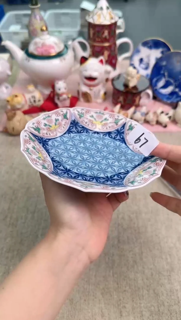 瓷片15.5cm泡泡家的瓷器真好看