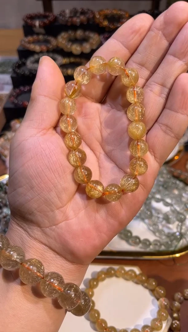 未镶嵌手串水晶罗**✨SJ-917金发晶