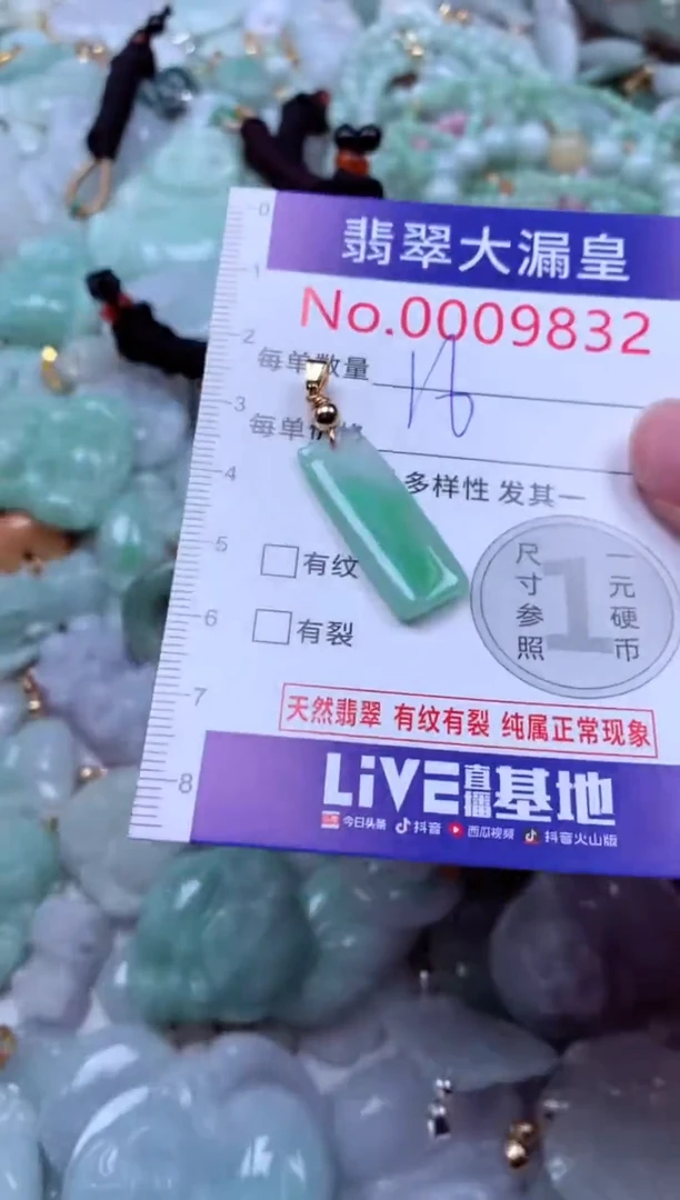 吊坠(不含链)未镶嵌翡翠9832