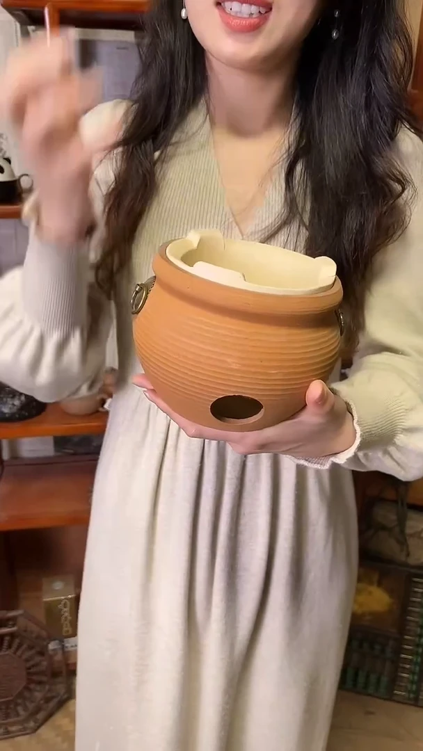 【闪购商品】小胖敦碳炉磨砂感老岩泥茶壶