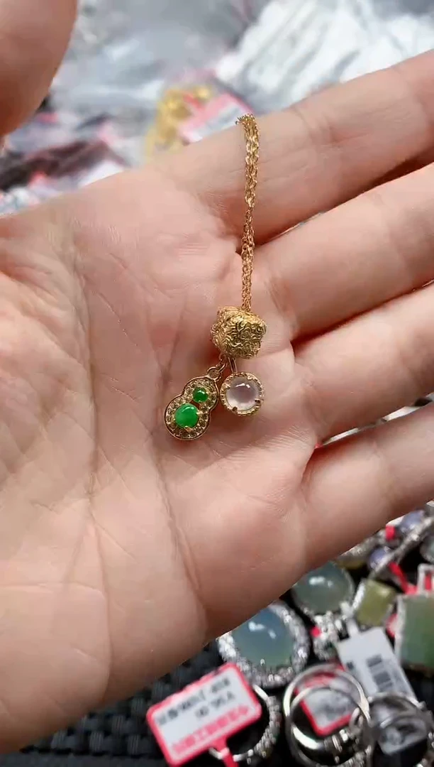 银S925镶嵌戒指翡翠天然A货缅甸翡翠