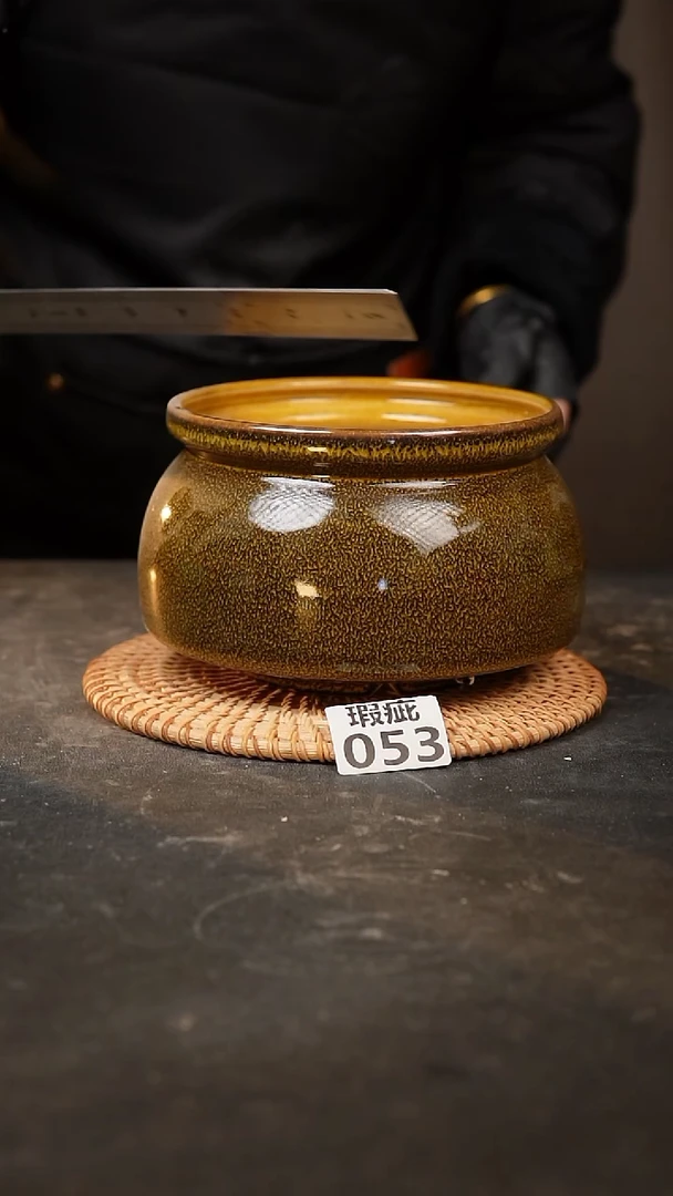 【闪购商品】瓷片053泥泥手工花盆口高