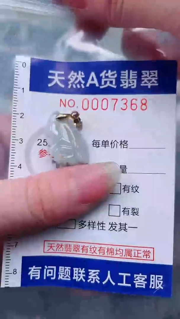 翡翠未镶嵌吊坠(不含链)1