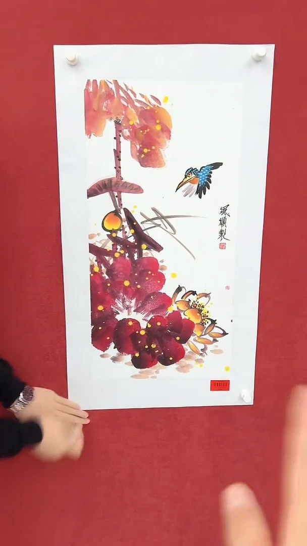 国画杨风顺绘画2pc花鸟