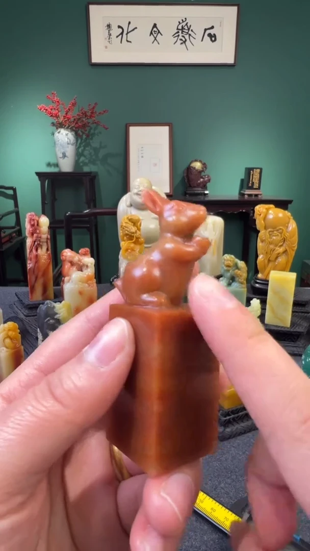 【闪购商品】印度石浙江红兔钮