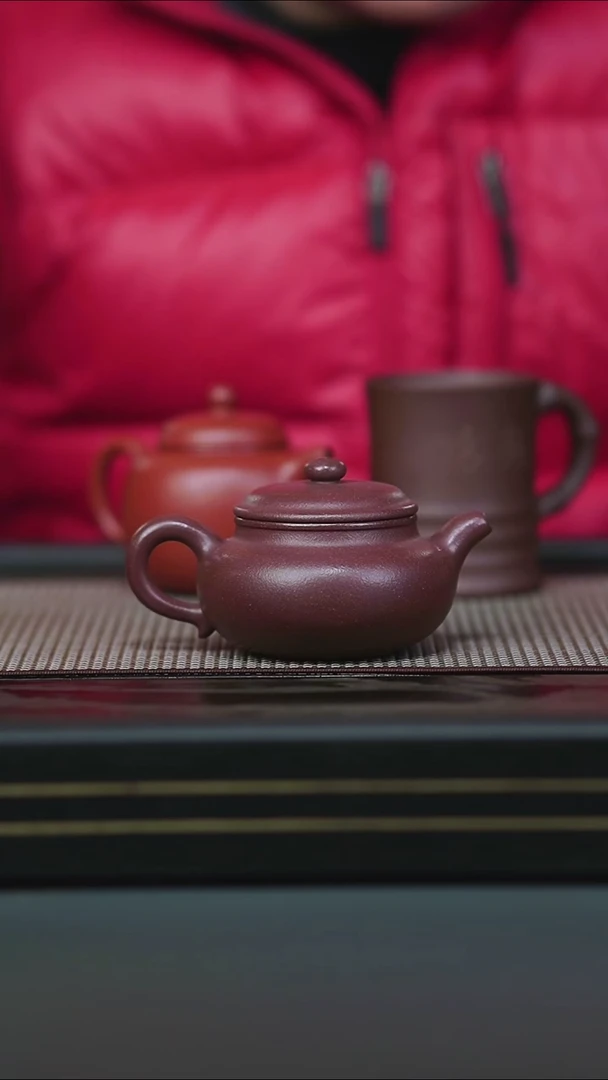 茶壶紫砂全手台西底槽清仿古180cc