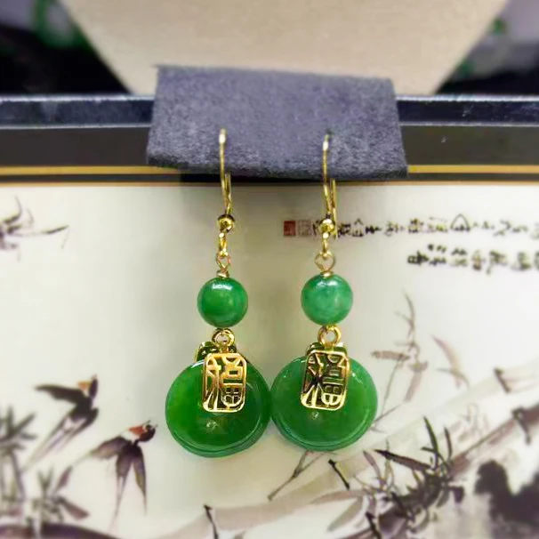 非金属布艺耳饰 中国风配饰高级感圆脸显瘦复古气质耳环WE11061