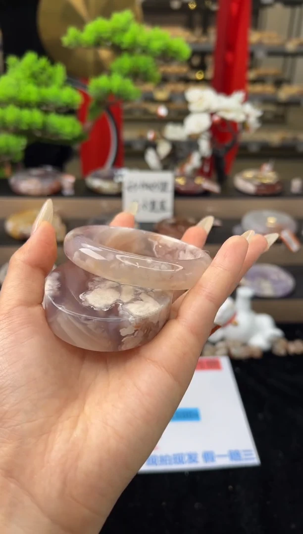 【闪购商品】石英质玉手镯未镶嵌59圈口（赠送镯心）23275