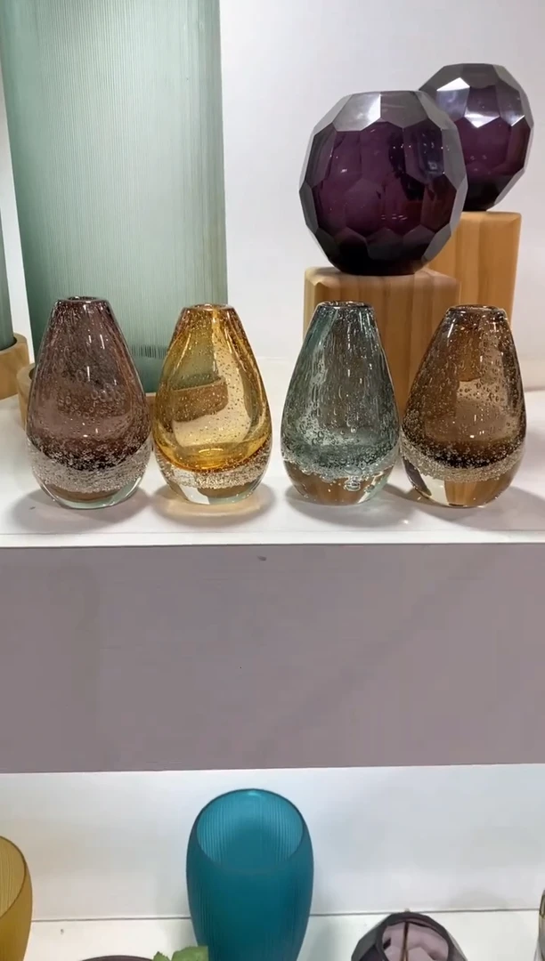 【闪购商品】琉璃慕忆家花瓶一套4