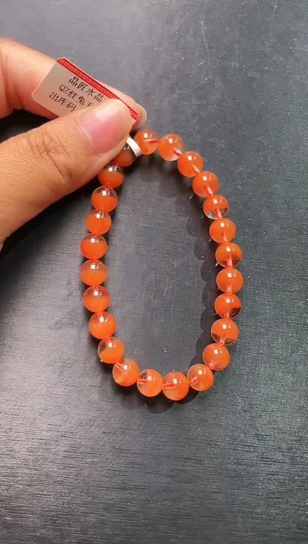 水晶手串未镶嵌红兔毛手串7m+ M55353X