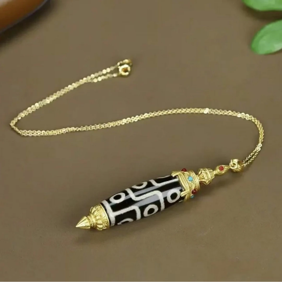 藏式九眼吊坠216