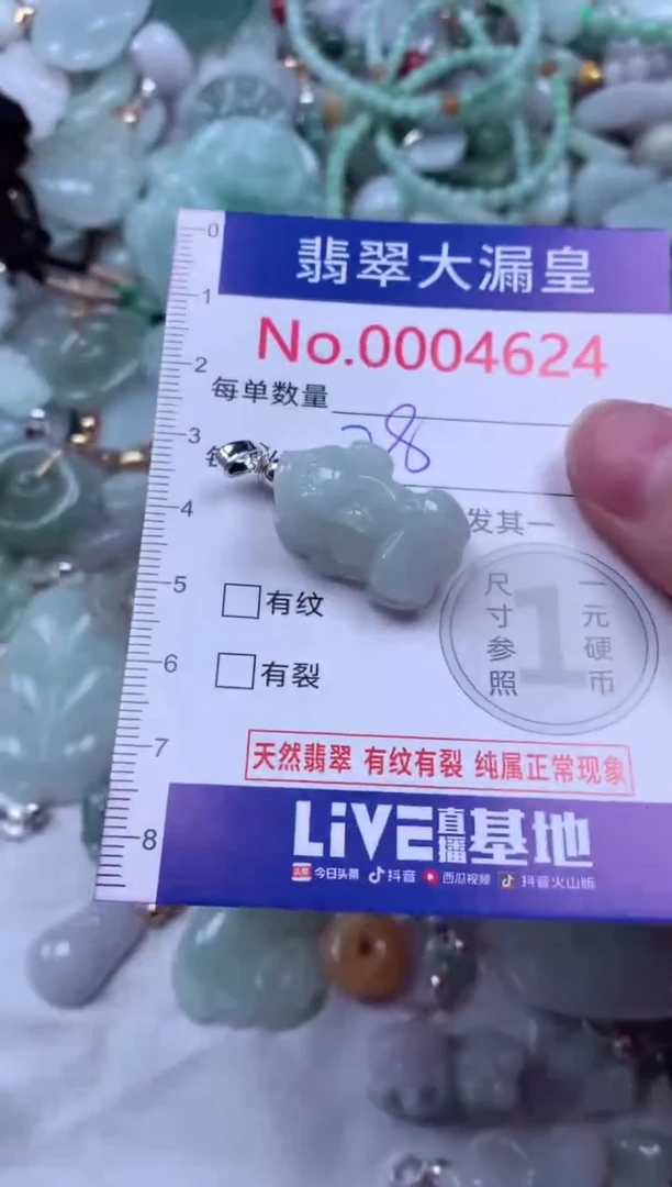 吊坠(不含链)未镶嵌翡翠4624