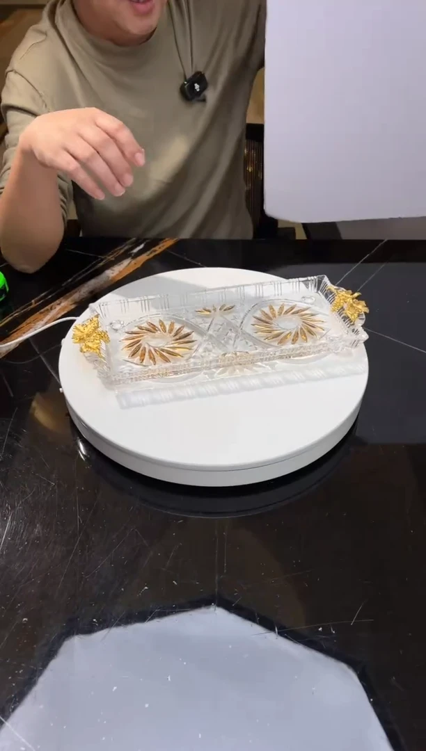 【闪购商品】摆件BG2220B法式水晶托(果）盘摆件