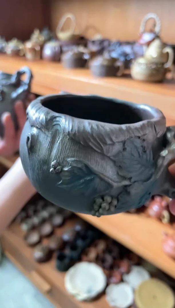 【闪购商品】紫砂茶壶葡萄手把主人杯