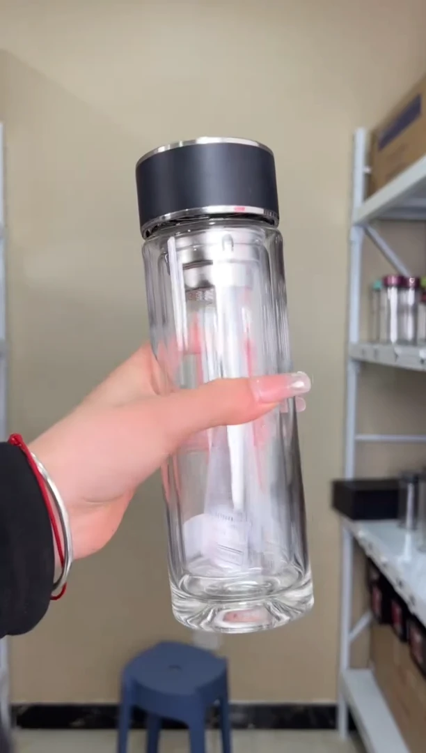 【闪购商品】双层高档320ml高硼硅茶杯