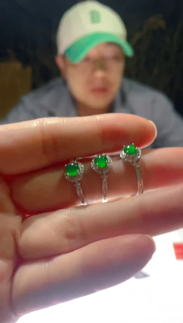 翡翠戒指未镶嵌天然A货翡翠（多样性发货拍一件发件）