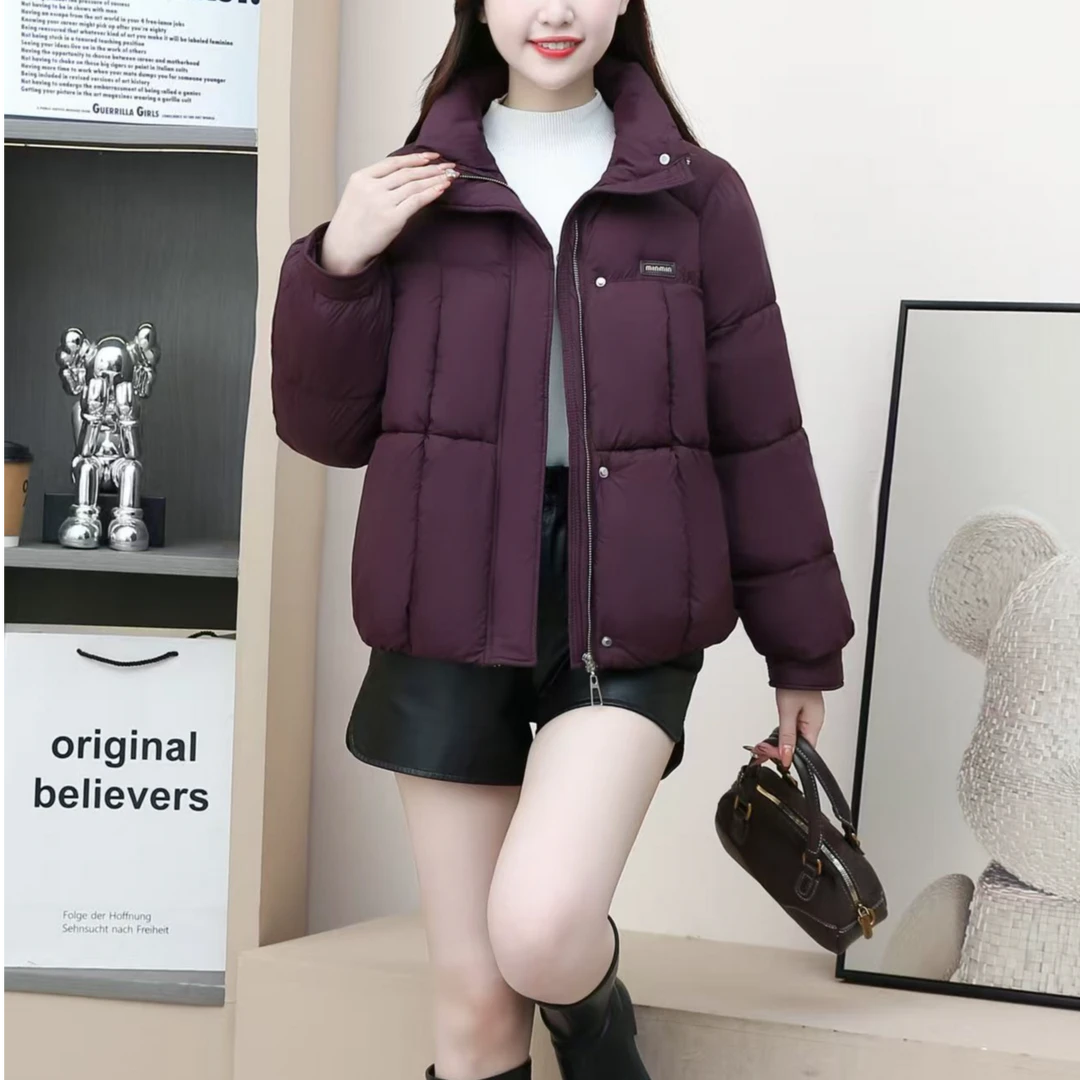 A200【衣长58】时尚短款棉衣女2025秋冬新款气质显瘦面包服【A区】