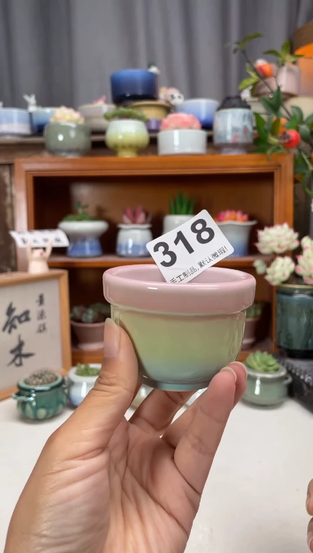 瓷片318知木小芳花盆