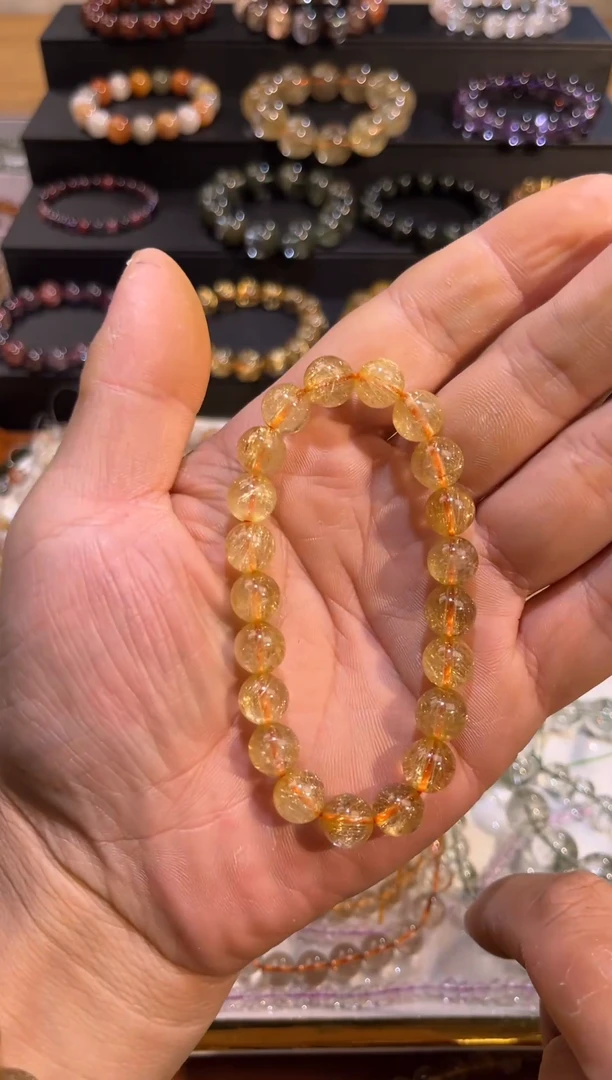 未镶嵌手串水晶SJ-809金发晶