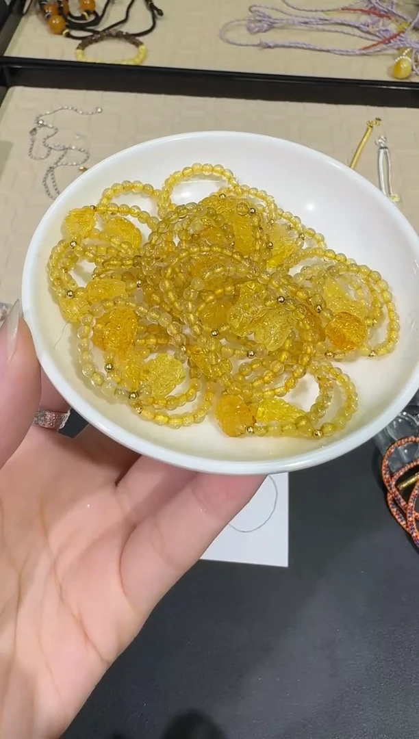 【闪购商品】琥珀戒指未镶嵌X0209-1195-83多样性一件