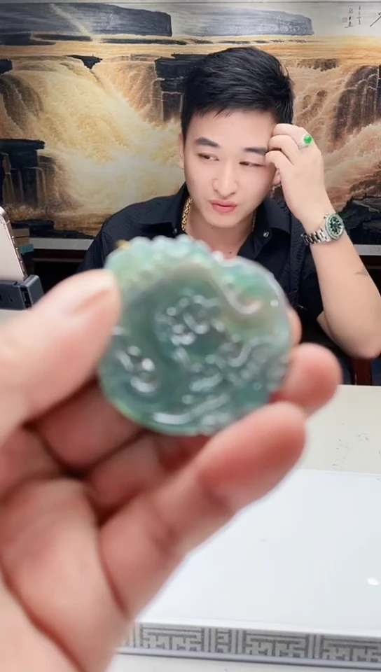 翡翠未镶嵌吊坠(不含链)123