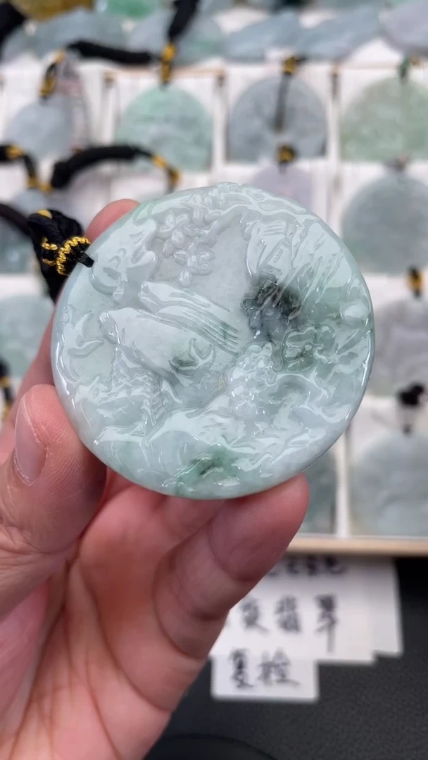 颈饰未镶嵌翡翠天然缅甸翡翠A货121