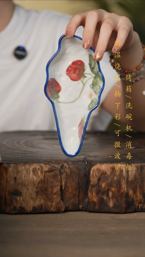 瓷片景德镇高温釉下彩可微波烤箱洗碗机