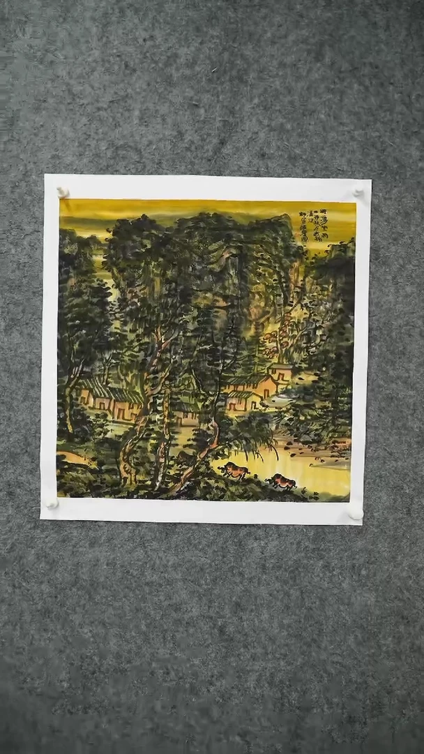 国画国画ZJG国画作品
