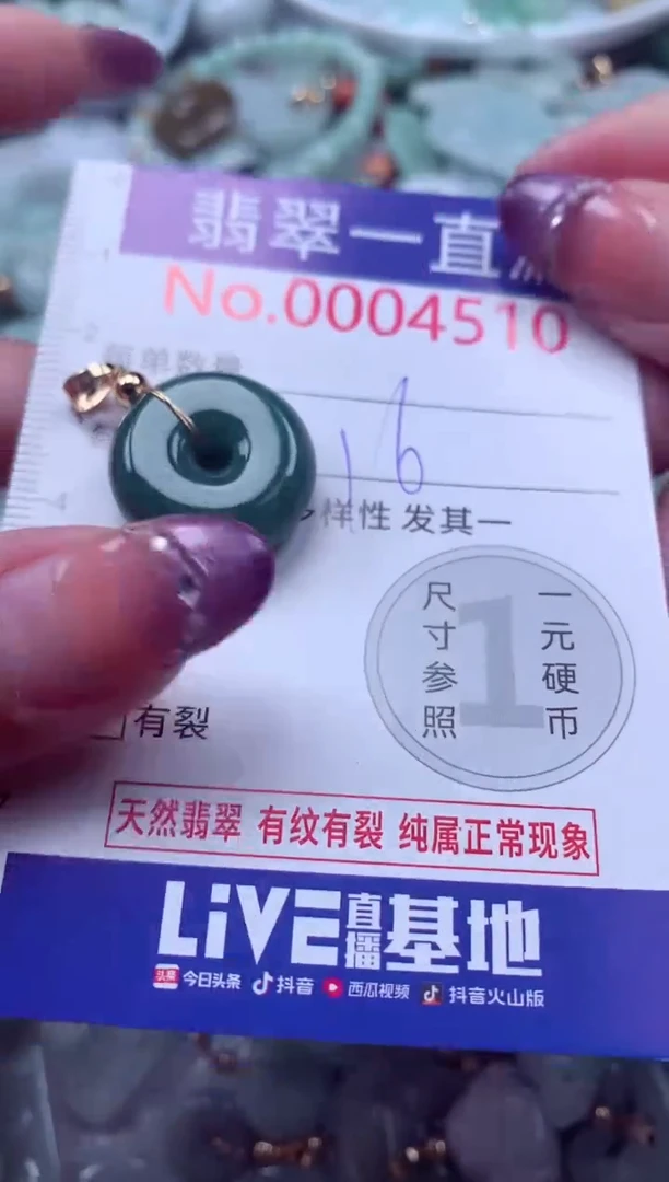 翡翠未镶嵌吊坠(不含链)4510