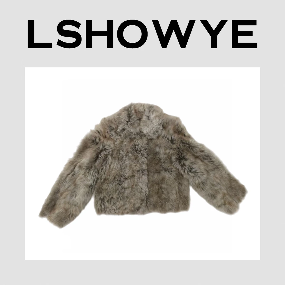 LSHOWYE｜山羊绒皮毛一体短款外套 D459